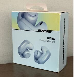 Premium Bose Ultra Open Earbuds 5V Moonstone BluE OpenEar Headphones NEW SEALED